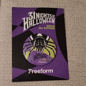 LIMITED EDITION Disney / Freeform 31 Nights of Halloween Button 🖤
